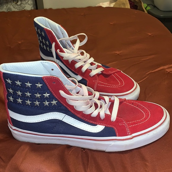 American Flag Style Vans - Picture 1 of 5